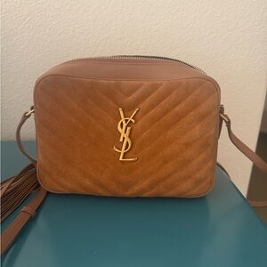 Tan Suede Authentic YSL bag